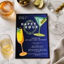 Invitación Colorida Básica para Hora Feliz