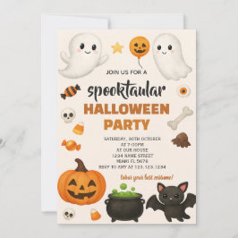 Invitación Colorida celebración de fantasmas