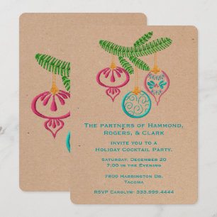 Invitación colorida del día de fiesta de Coporate