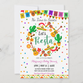 Invitación Colorida Fiesta Cultura Mexicana Cactus Baby Showe