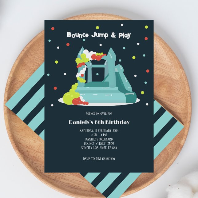 Invitación Colorida fiesta de cumpleaños de Bong (Subido por el creador)