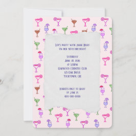 Invitación Colorida fiesta de cumpleaños de Cocktail Collecti