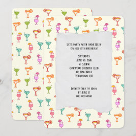 Invitación Colorida fiesta de cumpleaños de Cocktail Collecti