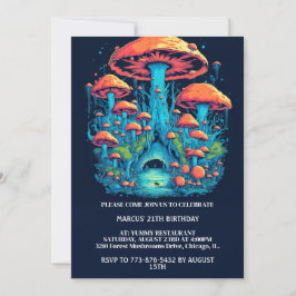Invitación Colorida fiesta de cumpleaños de la impresión del