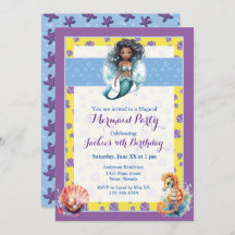 Colorida fiesta de cumpleaños de sirena mágica