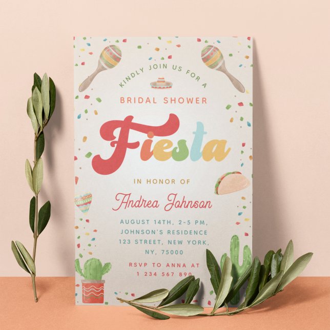 Invitación Colorida Fiesta Retro Groovy Bridal Shower (Subido por el creador)