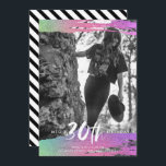 Invitación Colorida foto en blanco negro 30 años<br><div class="desc">Colorido diseño divertido foto en blanco y negro 30 cumpleaños invitación a la fiesta. Para obtener los mejores resultados, utilice una foto en blanco y negro. Si necesitas ayuda para hacer tu foto de color en blanco y negro - contacta conmigo a través del botón de abajo. Personalizar con los...</div>
