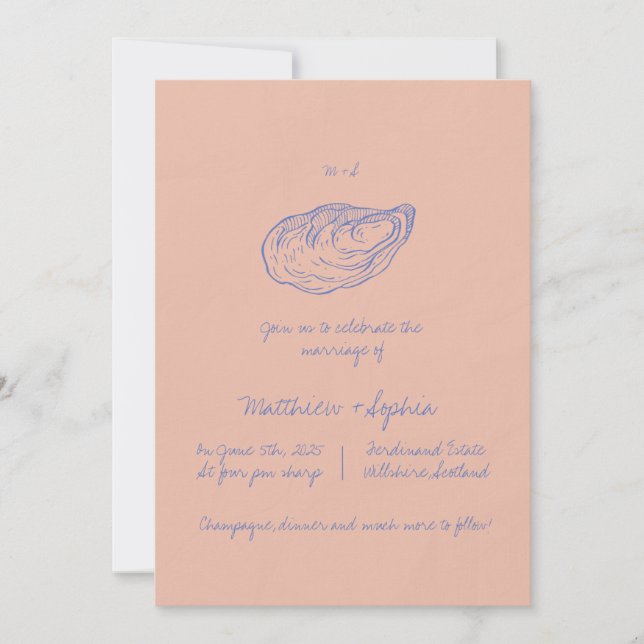 Invitación Colorida Mano Británica Boda Escrito (Anverso)