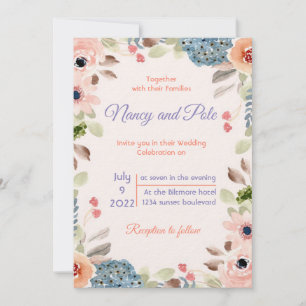 Invitación colorida muy especial