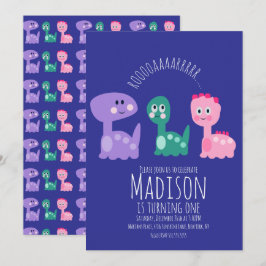 Invitación Colorida para Fiesta de Cumpleaños de D