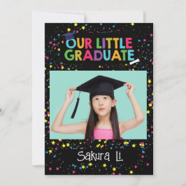 Invitación Colorida para Pequeño Graduado 