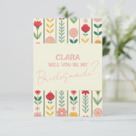 Invitación Colorida primavera flor silvestre prado Garde Brid