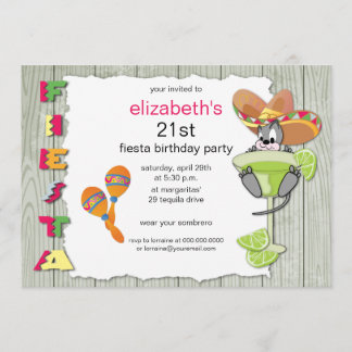 Invitación Colorida y divertida fiesta de cumpleaños