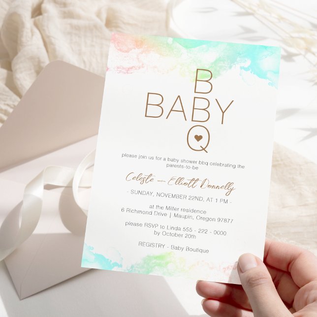 Invitación Coloridas nubes de arcoiris Baby Shower blanco de  (Subido por el creador)