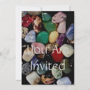 Invitación Coloridas piedras de gema