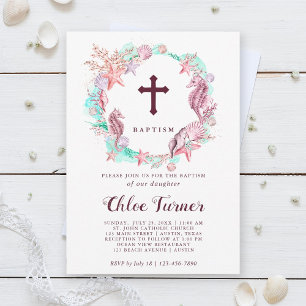 Invitación Colorido bajo el bautismo de guerra