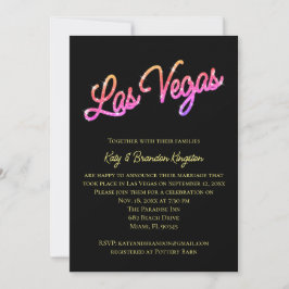 Invitación Colorido Boda de The Vegas Sparkles Post