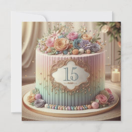 INVITACIÓN COLORIDO BODA EDITABLE ANIVERSARIO CAKE