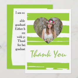 Invitación Colorido color verde y blanco acuarela Photo Gradu