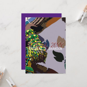 Invitación colorido gigante de la cultura tailandesa en el rí