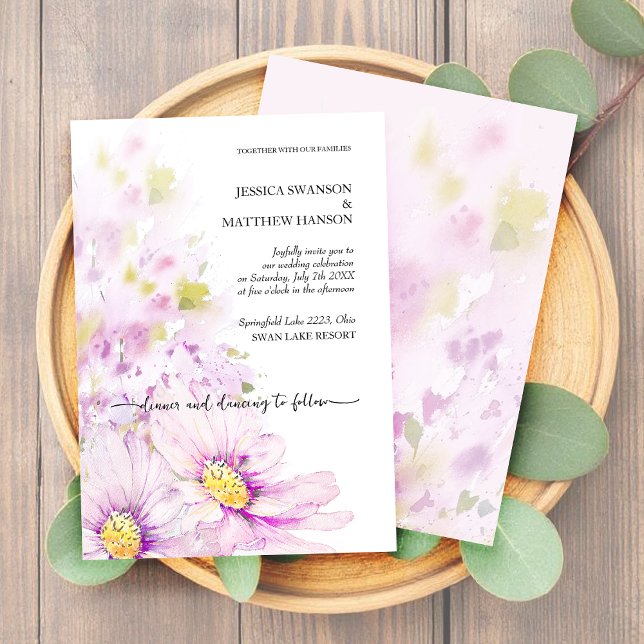 Invitación Colorido Jardín Floral Boho de Primavera Verano (Subido por el creador)