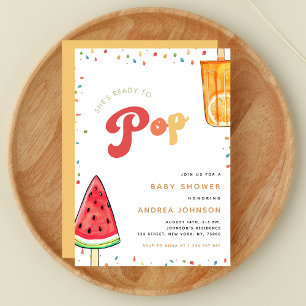 Invitación Colorido listo para hacer popular el Baby Shower d