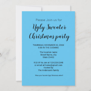 Invitación Colorido minimalista añade tu texto nombre de la i