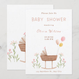 Invitación Colorido Pastel Ilustrativo Acuarela