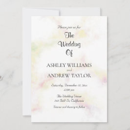 Invitación Colorido Patrón Cute Elegante Boda