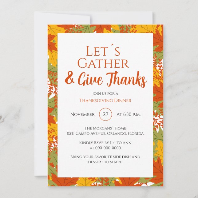 Invitación Colorido Regalo de Agradecimiento Caída Saltos Acc (Anverso)