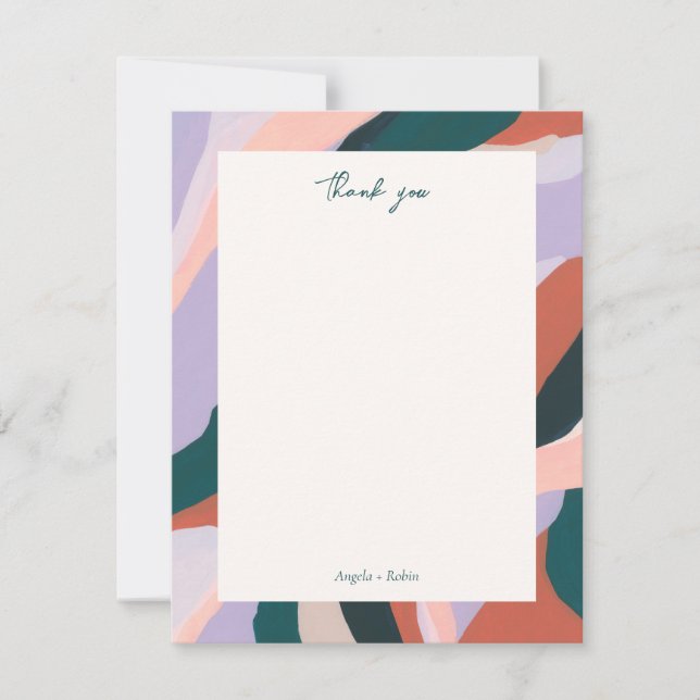 Invitación Colorido Resumen Arte Personalizado (Anverso)