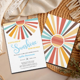 Invitación Colorido Sunshine Boho Baby Shower