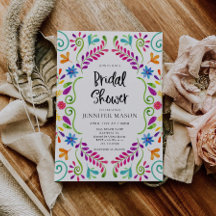 Colorido tema mexicano Fiesta Bridal Shower