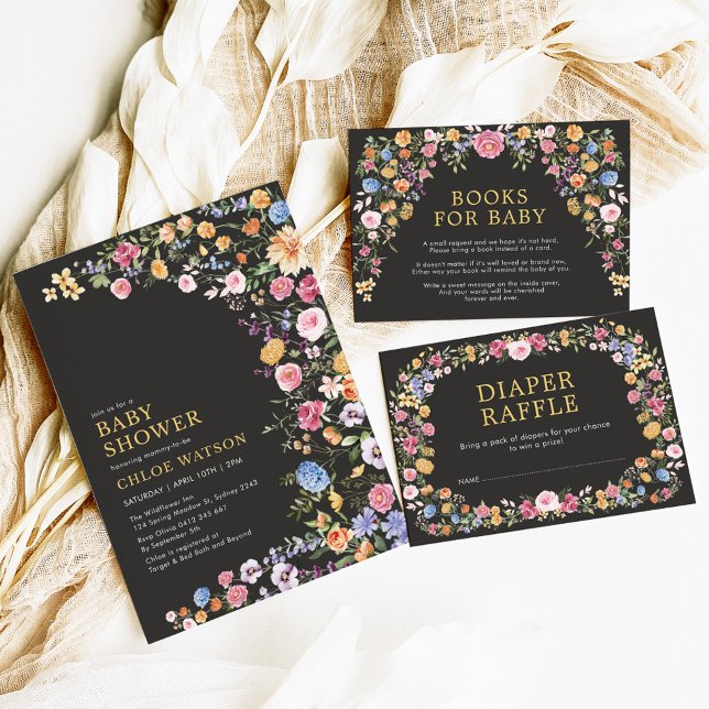 Invitación Colorido Wildflower Fiesta Garden Baby Shower (Subido por el creador)