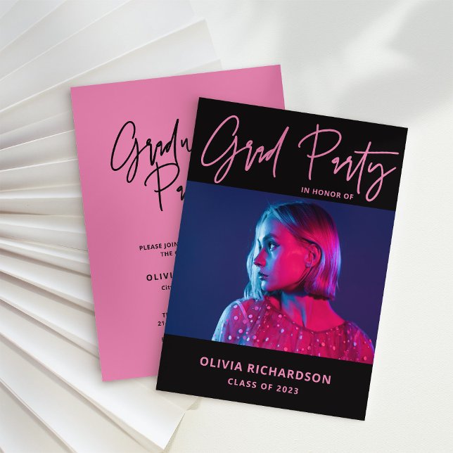 Invitación Colorido y negrita | Clase fotográfica del Fiesta  (Subido por el creador)