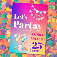 Coloridos Cumpleaños del Fiesta