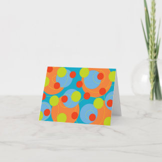 Invitación Coloridos Naranjas de color azul rojo Lime Retro F