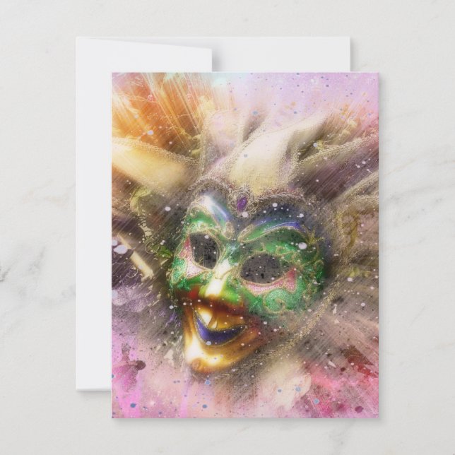 Invitación Colorous Jester (Anverso)