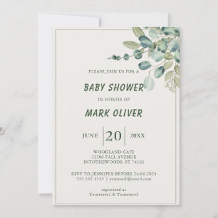 Invitación Colorous Jungle Adventure Baby Shower