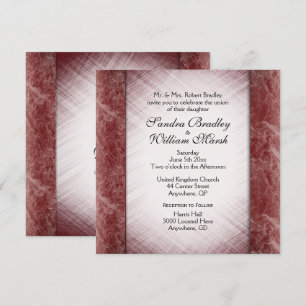 Invitación Columnas de mármol Boda de vino de la zona de rece