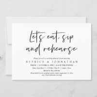 Comamos, tomemos un sorbo y ensayemos, cenamos ens