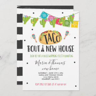 Invitación Combate del Taco del fiesta del estreno de una