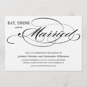 INVITACIÓN COME, BEBE & CÁSATE