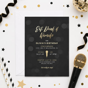 Invitación Come Canta y Karaoke