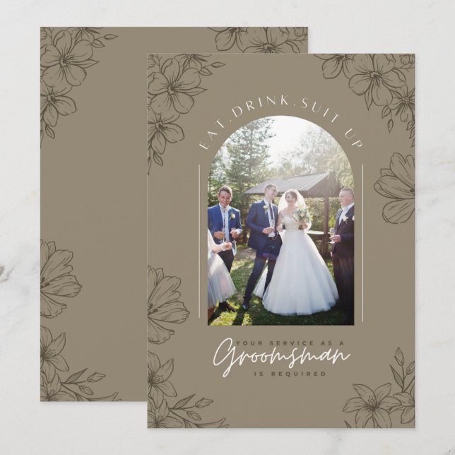 Invitación Come Come Vestirse - Se Requiere Servicio de Padri (Anverso / Reverso)