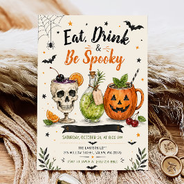 Invitación Come Come y Fiesta de Halloween Espeluznante