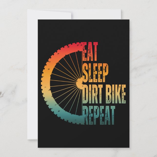 INVITACIÓN COME DORMIR MOTO DE SUCIEDAD REPETIR (Anverso)