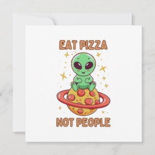 Invitación Come pizza no personas
