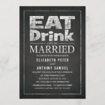 Come una bebida y cásate con un Boda creativo únic