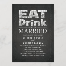 Invitación Come una bebida y cásate con un Boda creativo únic